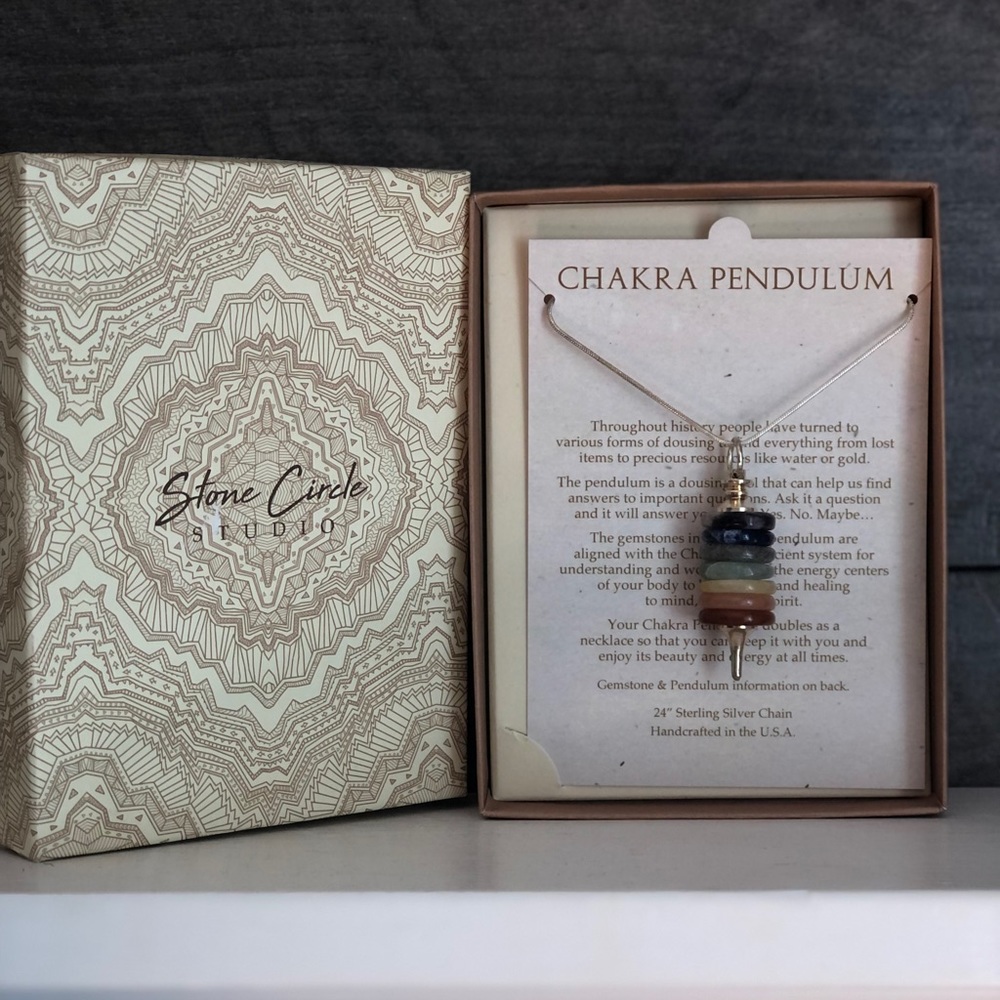 Stone Circle Studio Chakra Pendulum Necklace
